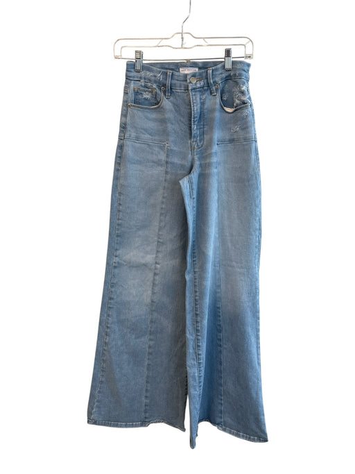 Good American Size 2/26 Light Wash Cotton High Rise Zip Fly 5 Pocket Jeans Light Wash / 2/26