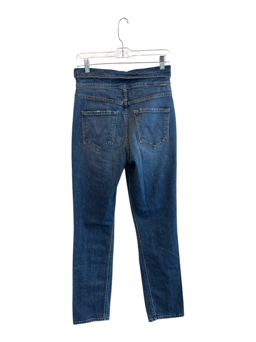 Mother Superior Size 27 Medium Wash Cotton Zip Fly High Rise Waist Belt Jeans Medium Wash / 27