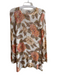 Mumu Size Sm & Med Off White & Multi Viscose floral print Long Sleeve Knit Dress Off White & Multi / Sm & Med