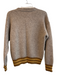 Mother Size Small Tan & multi Alpaca Blend Long Sleeve Crew Neck Sweater Tan & multi / Small