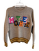 Mother Size Small Tan & multi Alpaca Blend Long Sleeve Crew Neck Sweater Tan & multi / Small
