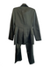 Zara Size Small Dark Green Polyester Blend Double Breast Zip Fly Pants Suit Dark Green / Small