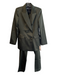 Zara Size Small Dark Green Polyester Blend Double Breast Zip Fly Pants Suit Dark Green / Small