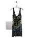 Parker Size S Silver & Gold Sequin Sleeveless Dress Silver & Gold / S