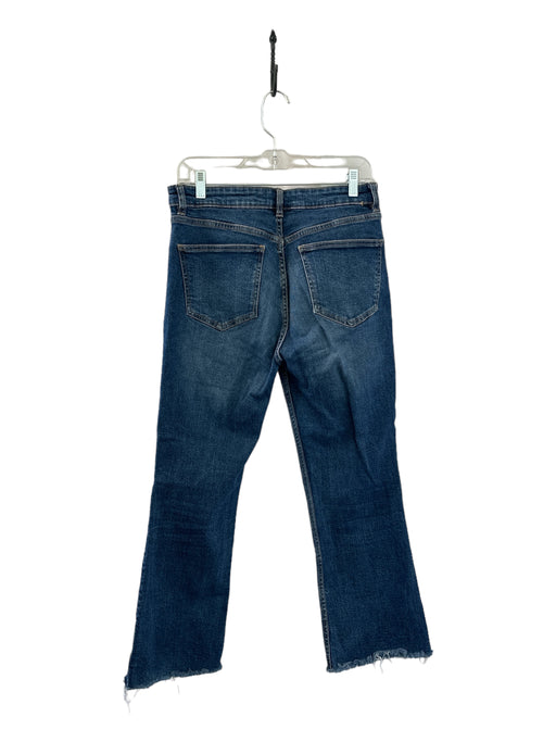 Zara Size 8 Dark Wash Cotton High Rise Bootcut Jeans Dark Wash / 8