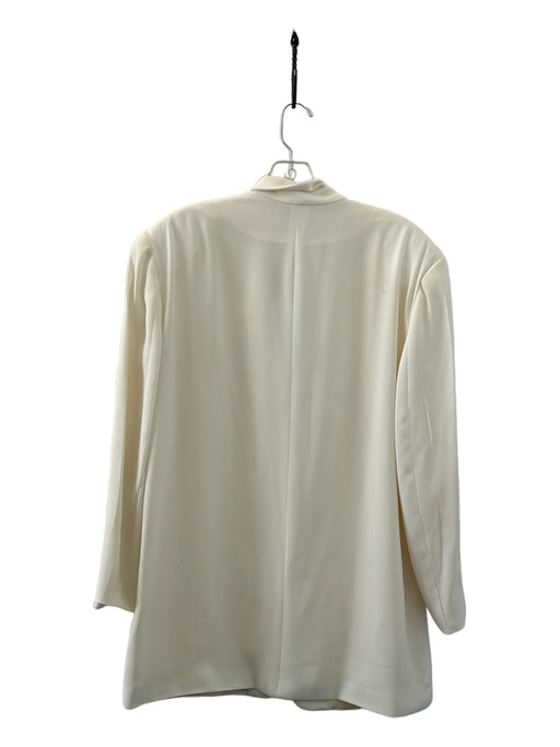 Diane Von Furstenberg Size 12 White One Button Blazer White / 12