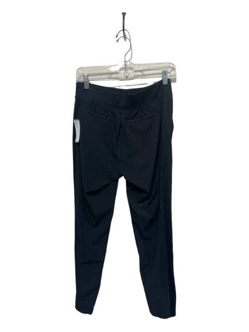 Athleta Size 2 Black Polyester Blend Elastic Back Pockets Tapered Pants Black / 2