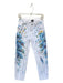 AZI Size 4 White & Multi Cotton Denim Paint Splatter Zip Fly Jeans White & Multi / 4