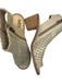 Sam Edelman Shoe Size 7 Taupe & Beige Woven Leather Side Zip Block Heel Booties Taupe & Beige / 7