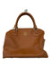 Tory Burch Camel Saffiano Leather Top Handle Crossbody Strap Gold Hardware Purse Camel / Medium