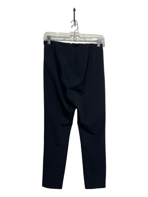 Theory Size 8 Black Polyester Blend Elastic Waist Skinny Back Zip Pants Black / 8