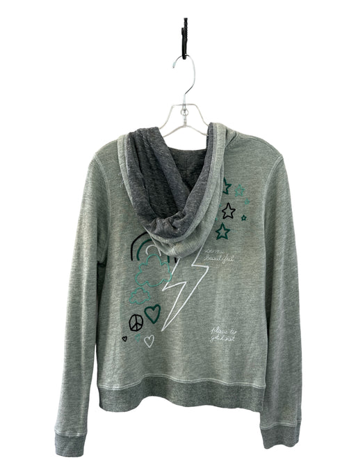 Sundry Size 2/M gray & green Cotton & Rayon Long Sleeve Full Zip Jacket gray & green / 2/M