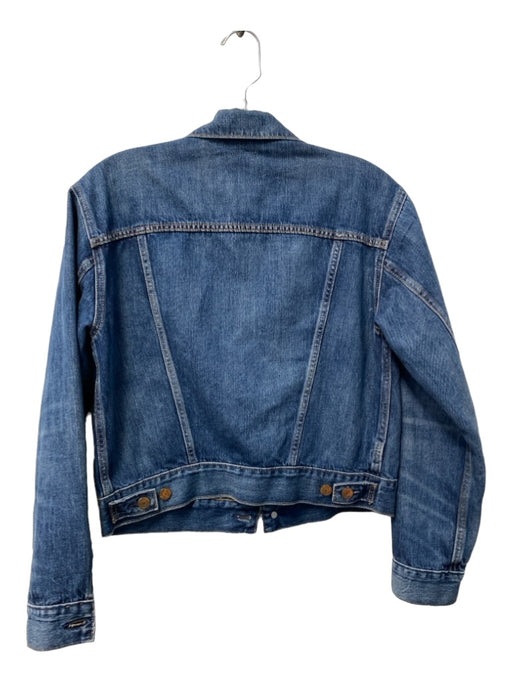 Polo Ralph Lauren Size S Mid Wash Cotton Blend Button Up Front Pocket Jacket Mid Wash / S