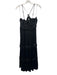 Aqua Size L Black Polyester Sleeveless Dress Black / L