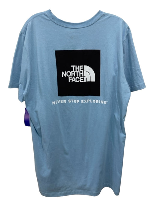 The North Face Size L Blue & White Cotton Solid Men's Shirt L