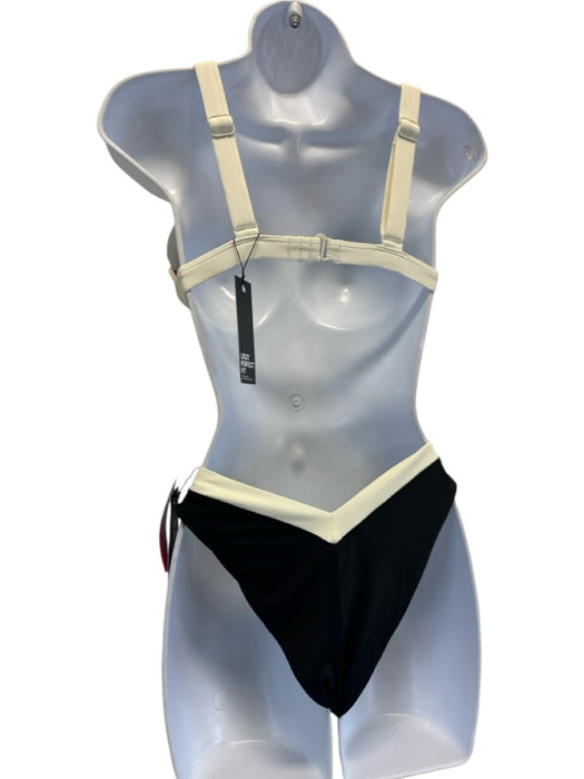 OneOne Size M Black & Cream Polyamide Color Block Adjustable Swimsuit Black & Cream / M