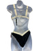 OneOne Size M Black & Cream Polyamide Color Block Adjustable Swimsuit Black & Cream / M