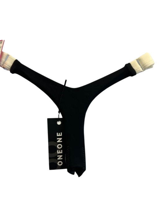 OneOne Size M Black & Cream Polyamide Color Block Adjustable Swimsuit Black & Cream / M