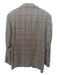 Paul Stuart Brown Wool Plaid 2 Button Men's Suit Brown / 50R