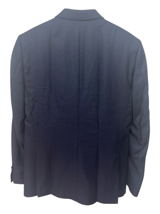 Burberry London Navy Blue Wool Solid 2 Button Men's Suit Navy Blue / 50R