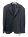 Paul Stuart Size 40 Black Wool Solid Buttons Men's Jacket Black / 40