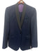 Ted Baker Navy Wool Blend Solid Tuxedo Men's Suit Navy / 42