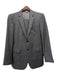 Burberry Gray Wool Blend Solid 2 Button Men's Suit 52