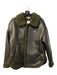 BB Dakota Size Small Dark Green Polyurethane Front Zip Pockets Bomber Jacket Dark Green / Small