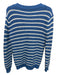 Kule Size XS Blue & White Cotton & Acrylic Button Up Striped Cardigan Blue & White / XS