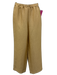Attersee Size XXS Beige Wool Blend Elastic Waistband Metallic Thread Wavy Pants Beige / XXS