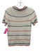 J. Crew Size XS White, Blue & Orange Acrylic Blend Boucle Knit Striped Skirt Set White, Blue & Orange / XS