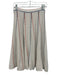 J. Crew Size XS White, Blue & Orange Acrylic Blend Boucle Knit Striped Skirt Set White, Blue & Orange / XS