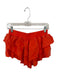 FP Movement Size XS Orange Polyester Blend Ruffle Waistband Detail Skort Orange / XS