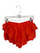 FP Movement Size XS Orange Polyester Blend Ruffle Waistband Detail Skort Orange / XS