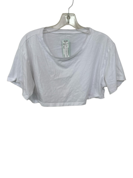 Daily Drills Size XS/S White Cotton Cropped T Shirt Top White / XS/S