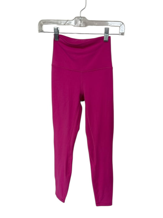 Lululemon Size 2 Pink Nylon Blend High Waist Athletic Leggings Pink / 2