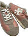 Tory Burch Shoe Size 8.5 Pink & Beige Suede & Leather Lace Up Logo Sneakers Pink & Beige / 8.5