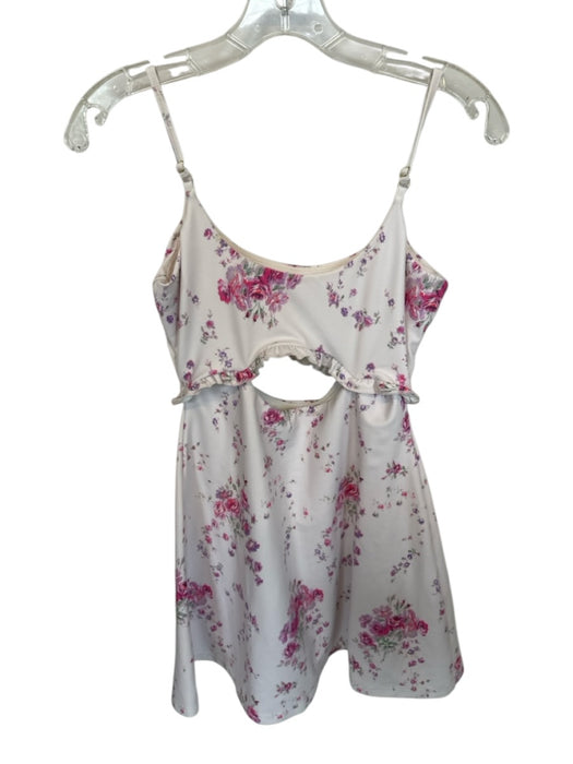 Loveshackfancy Size XS purple & pink Polyester Blend Built in bra Flowers Dress purple & pink / XS