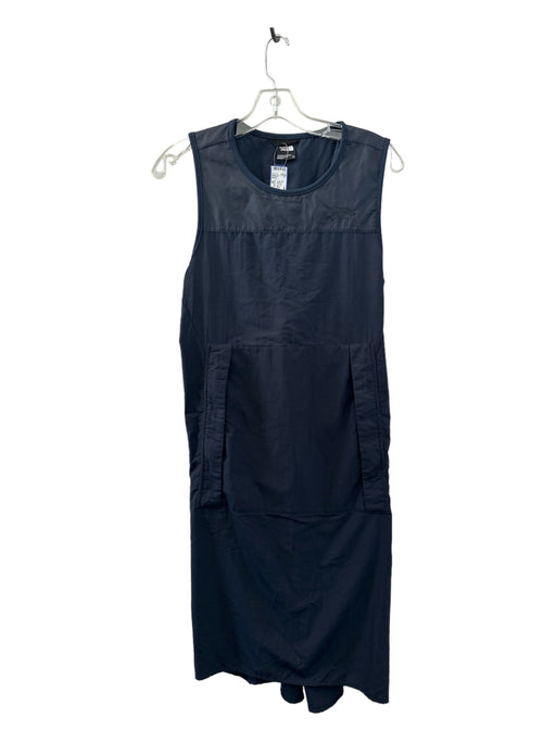 The North Face Size M Navy Nylon Sleeveless Pockets Mid Calf Athletic Dress Navy / M