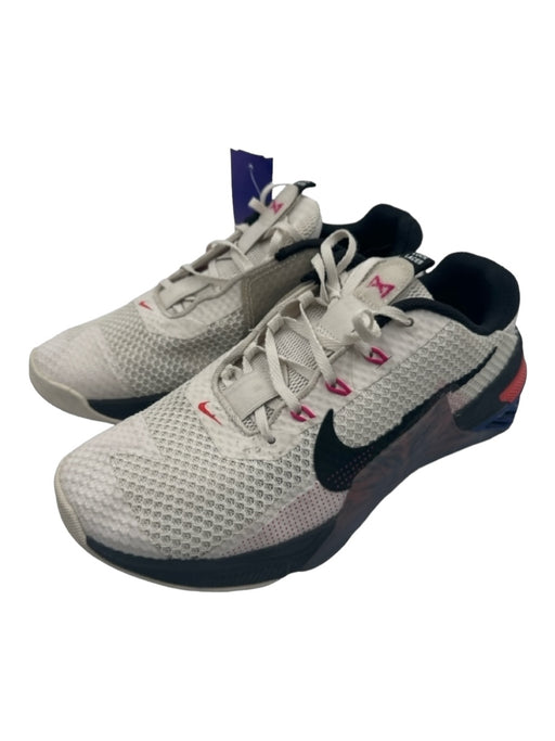 Nike Shoe Size 8 White, Black & Pink Synthetic Laces Swoosh Sneakers White, Black & Pink / 8