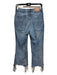 One Teaspoon Size 26 Medium Wash Cotton Denim Raw Hem Whiskering Cropped Jeans Medium Wash / 26