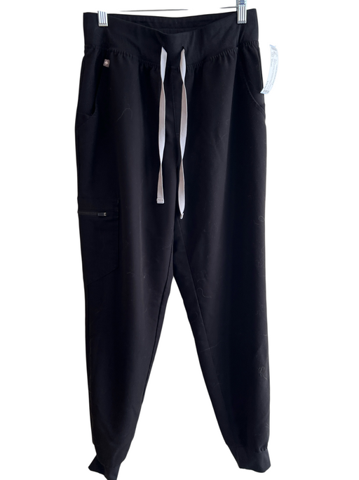 Figs Size Small Black & Amber Polyester Blend Drawstring Waist Pockets Pants Black & Amber / Small