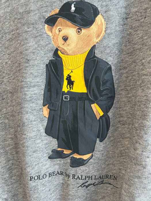 Polo Ralph Lauren Size Small Gray Cotton Blend Heathered Teddy Bear Sweatshirt Gray / Small