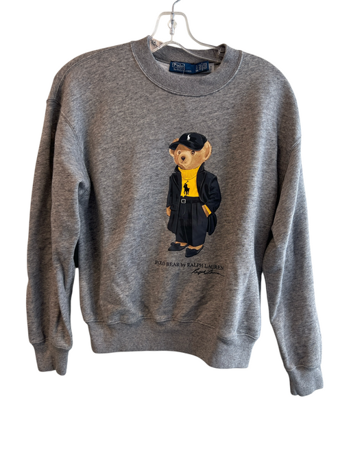 Polo Ralph Lauren Size Small Gray Cotton Blend Heathered Teddy Bear Sweatshirt Gray / Small