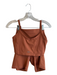 Set Active Size Sm & Med Rust Polyester Blend Adjustable straps Short Set Rust / Sm & Med
