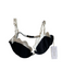 L Space Size DD Black & White Nylon Blend Pearl Detail Scallop Bra Bra Black & White / DD