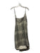 Free People Size 9 Black & Cream Cotton Spaghetti Strap Checkered Dress Black & Cream / 9