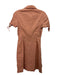 Theory Size 2 Camel Beige Linen Blend Collared Button Up Short Tie Sleeve Dress Camel Beige / 2