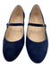 Stuart Weitzman Shoe Size 9.5 Navy Blue Leather Upper Suede Mary Jane Pumps Navy Blue / 9.5