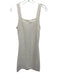 Reformation Size S Cream Cotton Embroidered Textured Sleeveless Dress Cream / S